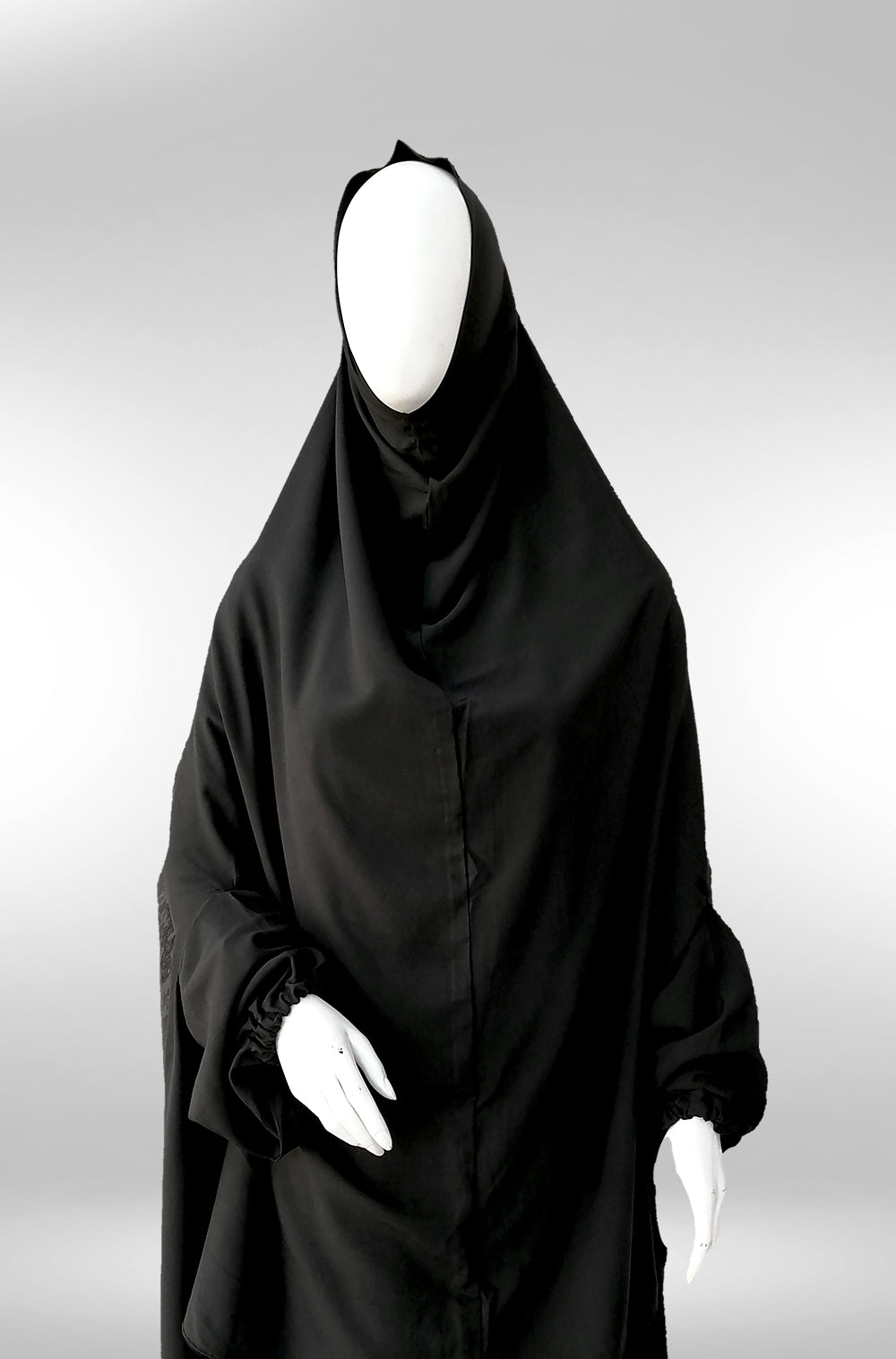 Plain black namaz chaddar