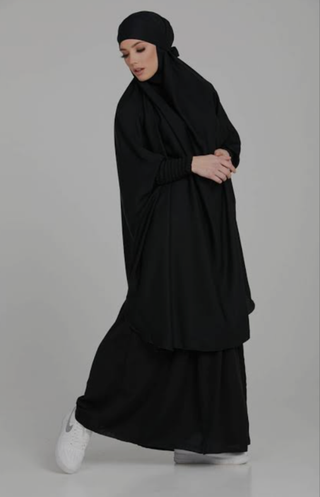 3-PIECE JILBAB SET BLACK