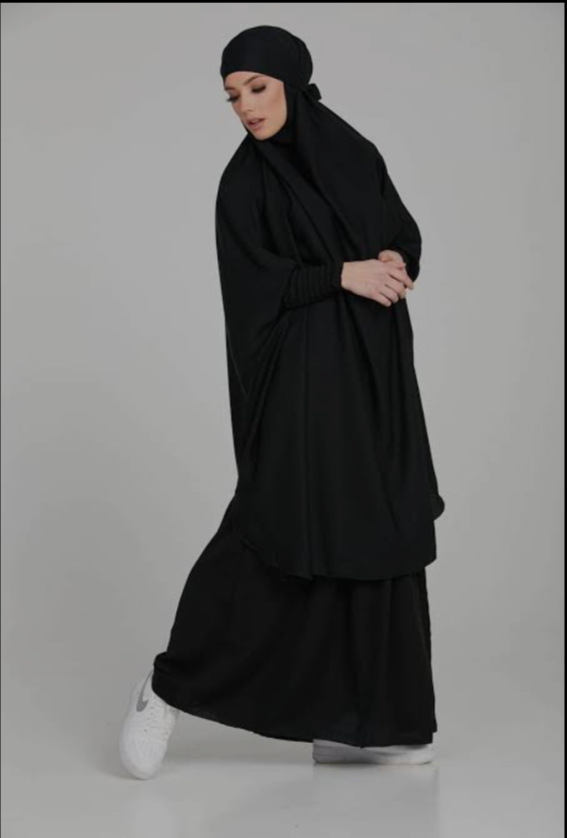 3-PIECE JILBAB SET BLACK