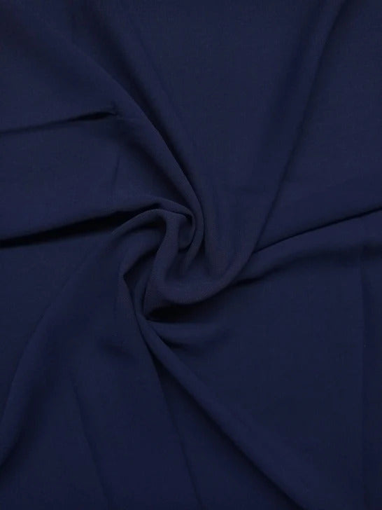 PLAIN GEORGETTE HIJAB - NAVY BLUE