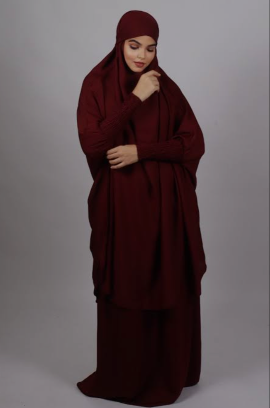 3-PIECE JILBAB SET MAHROON