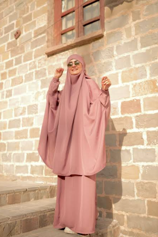 3-PIECE JILBAB SET TPINK